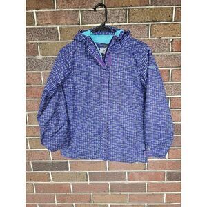 Columbia Girl Jacket Purple Plaid Interchange Ski Snow Parka Medium 10-12